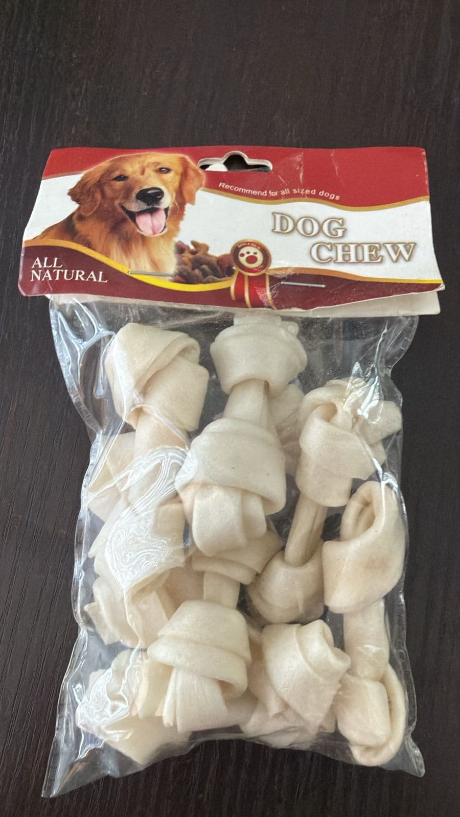 DOG CHEW KNOTTED WHITE
